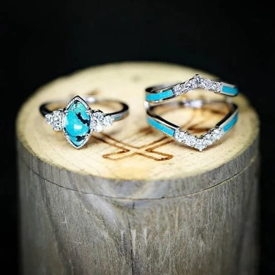 Anillo Turquesa Joyeria fina 3 en 1 50% OFF - Image 3