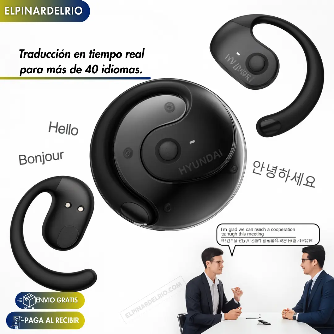 Audifonos inalambricos Translate Air PRO + Holder y  Guía práctica para viajeros de Regalo - Image 4