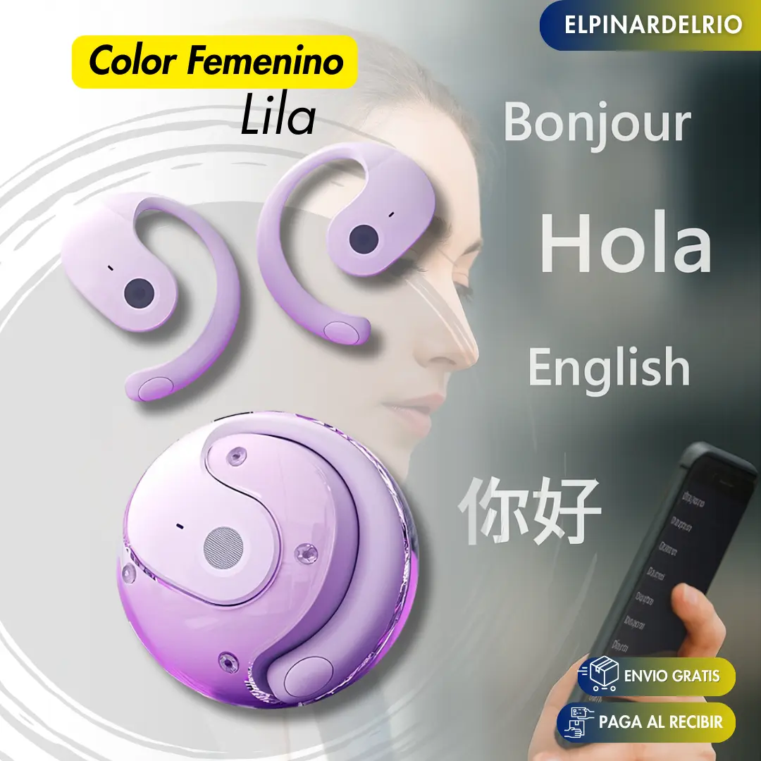 Audifonos inalambricos Translate Air PRO  TKT  + Holder y  Guía práctica para viajeros de Regalo - Image 5