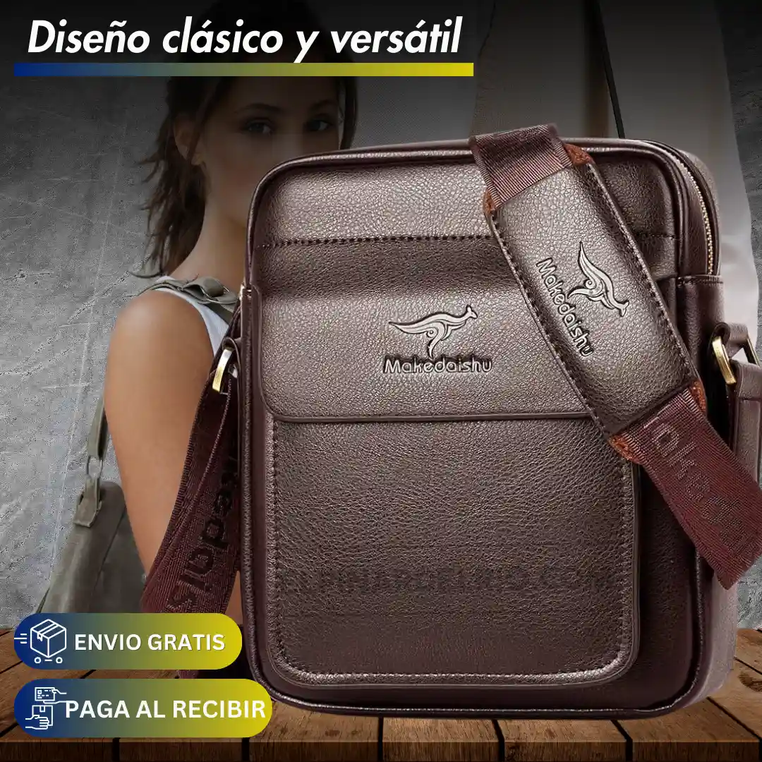 Bolso Unisex Cuero Lux 50%OFF - Image 3