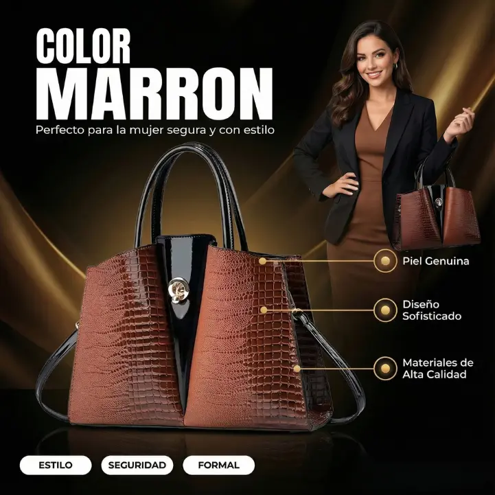 Bolso Ejecutivo Vittoria Noir - Image 2