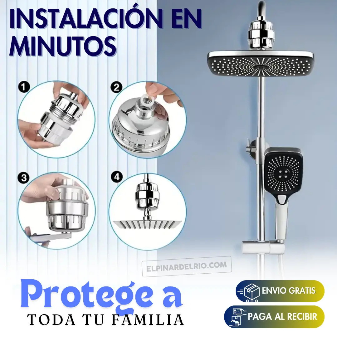 Filtro para duchas HydroClean +TAPETE GRATIS 50% OFF - Image 2