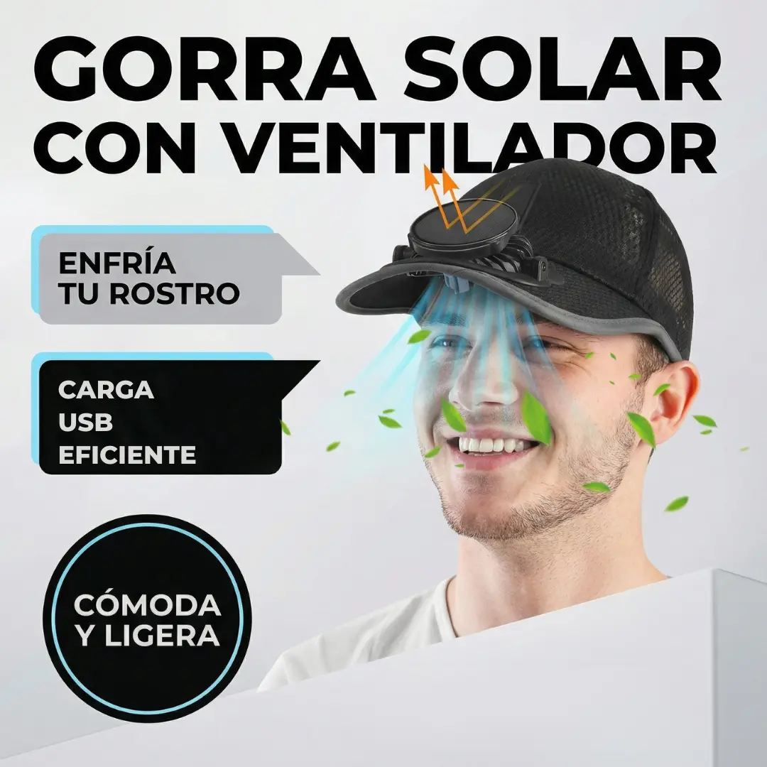 Gorra con Ventilador AirFlow - Image 2