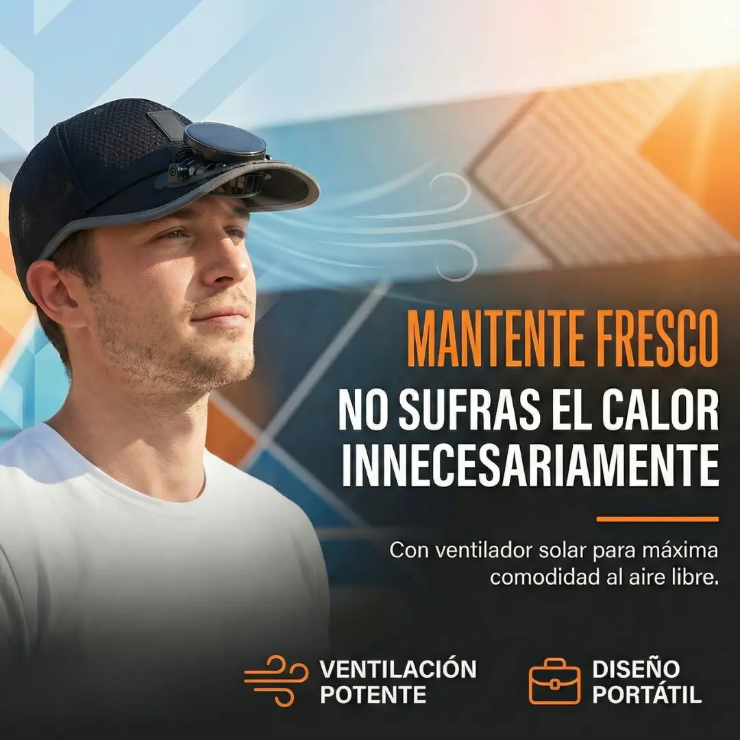 Gorra con Ventilador AirFlow - Image 3