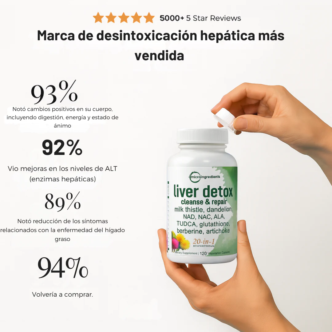 Suplemento Herbal Regenerador Liver Detox – Cleanse & Repair - Image 7