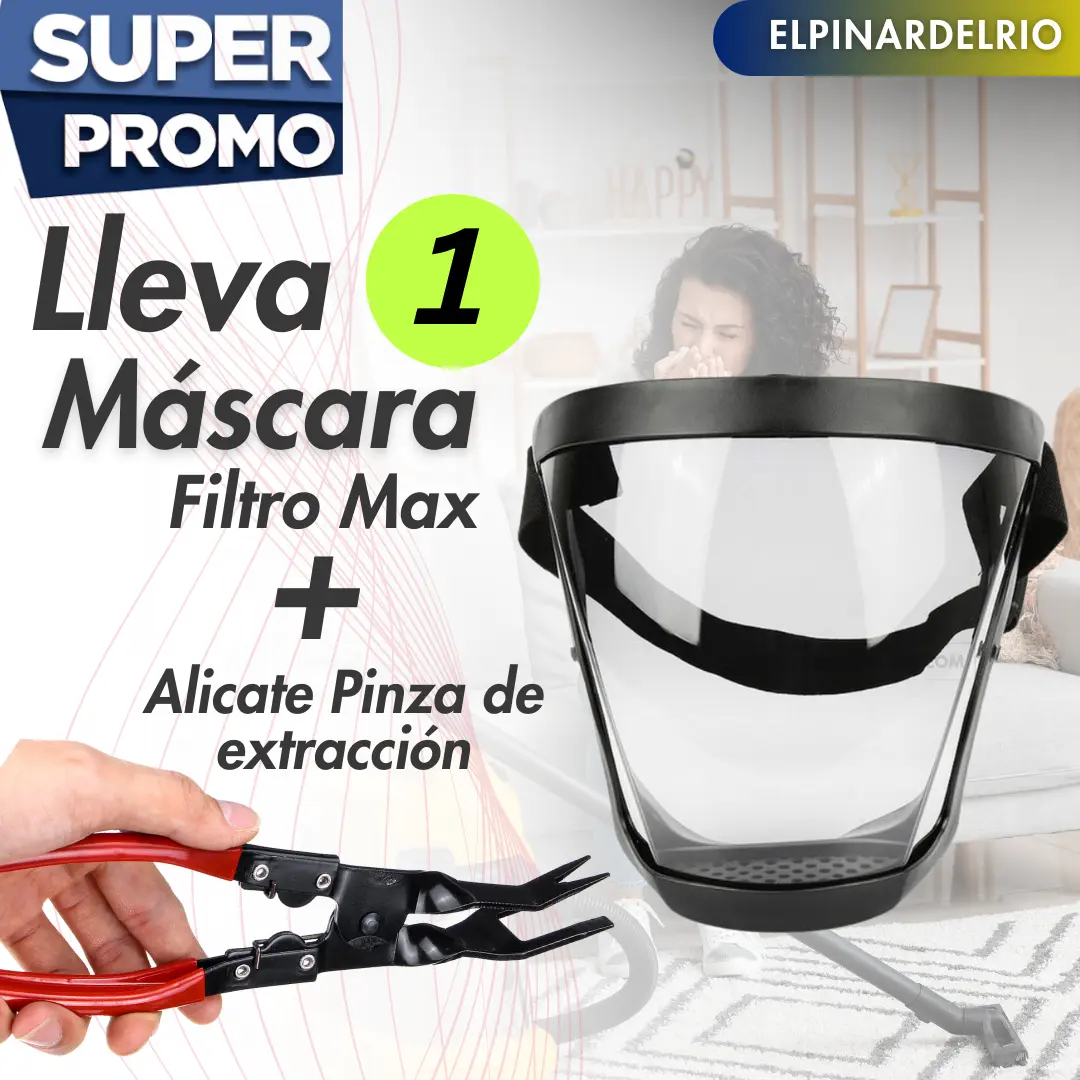 Combo Mascaras Protectoras Filtro Max + Alicate Pinza - Image 2