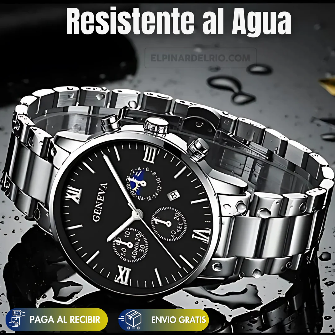 Master Set para hombres Reloj + Pulsera+ Collar + Anillo 50%OFF - Image 3