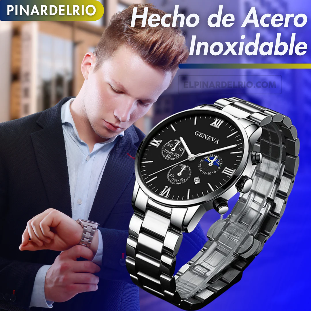 Master Set para hombres Reloj + Pulsera+ Collar + Anillo 50%OFF - Image 4