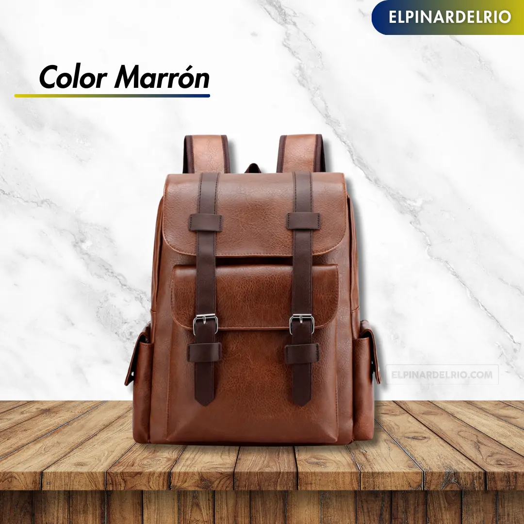 Mochila de cuero Unisex EliteCarry - Image 6