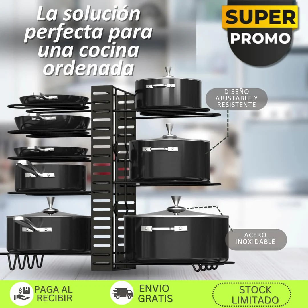 🍳 CookPro™ | Organizador de Ollas Sartes y Tapas - Image 2