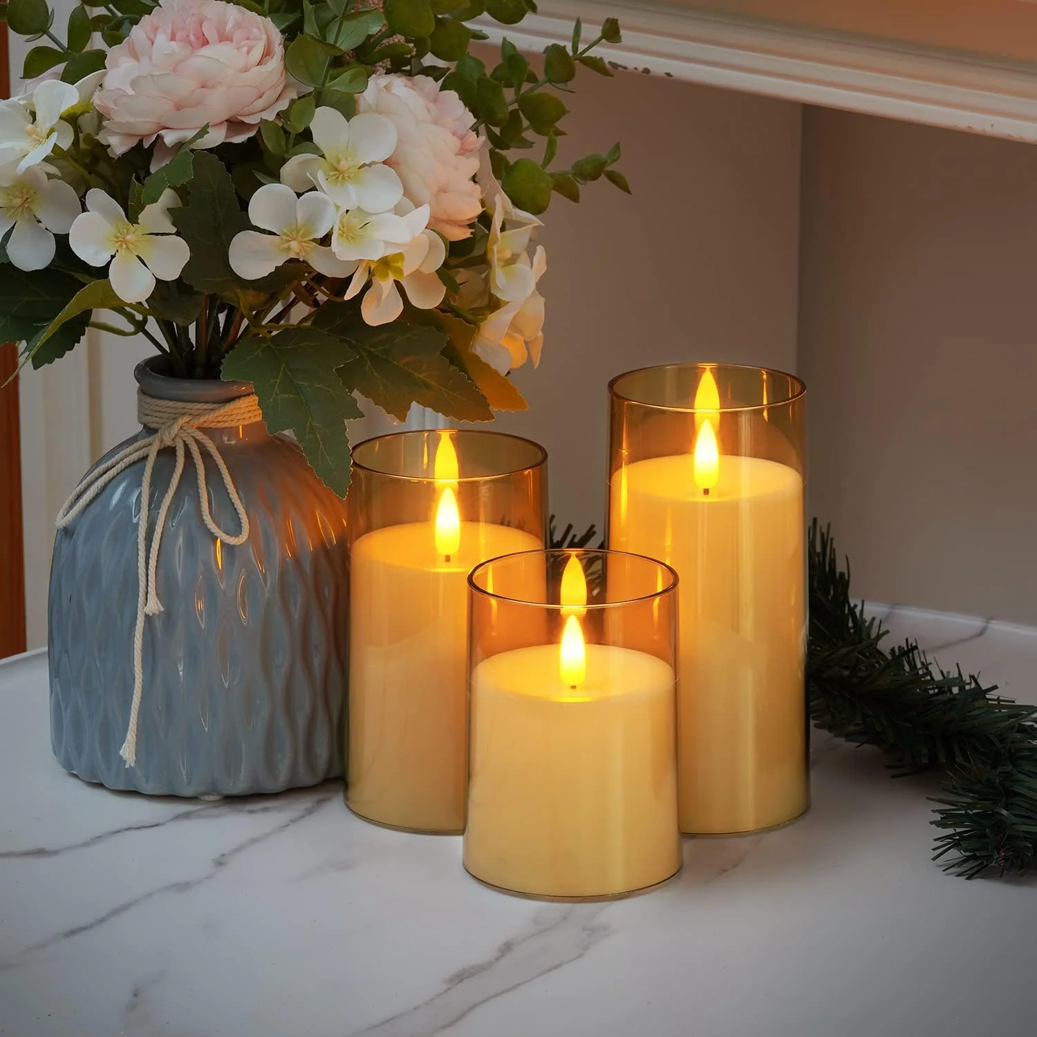 Pack X 3 Velas LED Glow Essence (Usa 2 baterías AAA) - Image 2