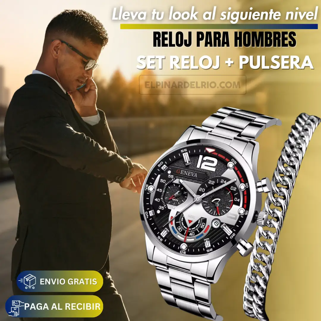 SET Reloj + PULSERA para Hombres SteelTime 50% OFF - Image 4