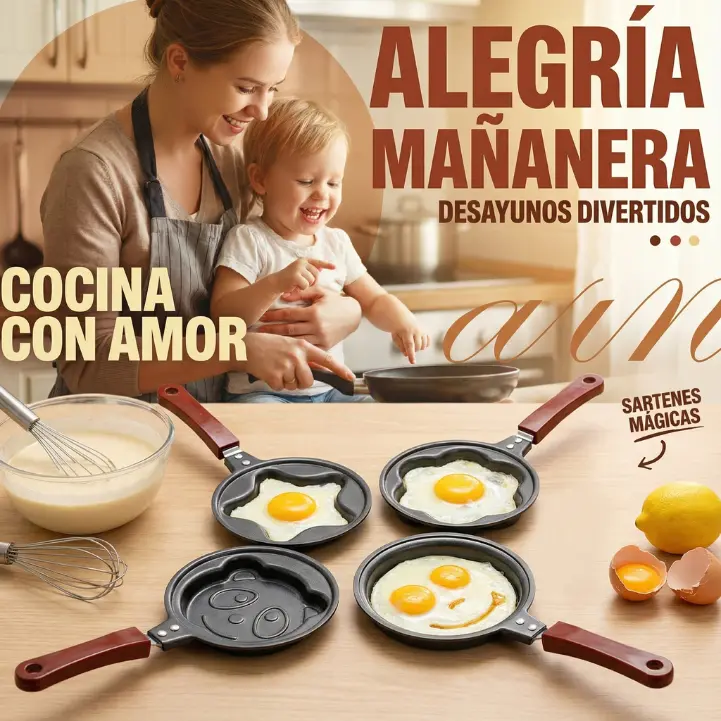 PAGA 2 Y LLEVA 4 Sartenes FunCook Mini - Image 2
