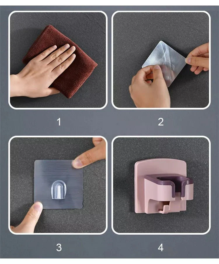 2 soportes de pared para secador de cabello 50% OFF - Image 4